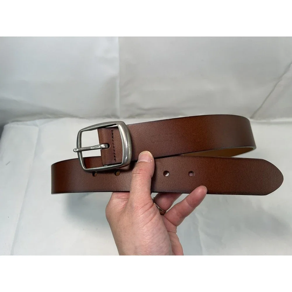 Chaps Men’s Belt Brown Genuine Leather 34